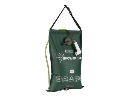 Sprcha solární PREMIUM 15 litrů TPU ZELENÁ