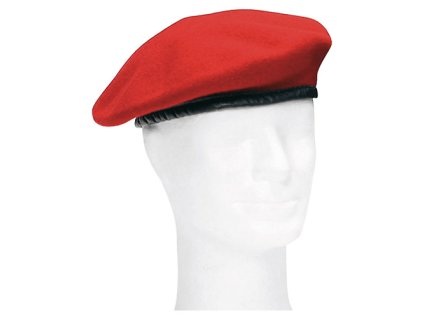 Baret BW KORÁLOVĚ ČERVENÝ použitý (velikost 58)