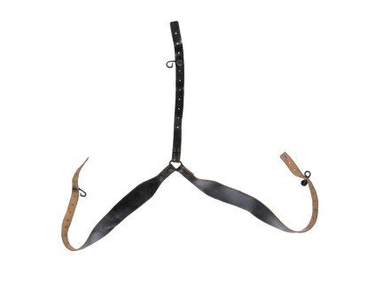 Kšandy francouzské kožené TREKY orig. ČERNÉ použ.