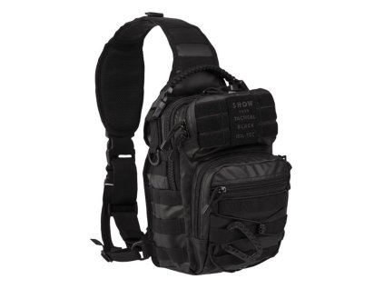 Batoh ASSAULT malý s jedním popruhem PU zátěr ČERNÝ