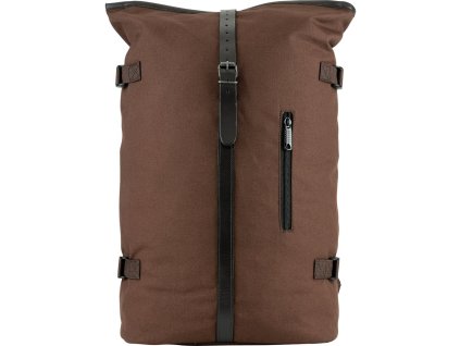 Batoh FOLD TOP plátěný HNĚDÝ