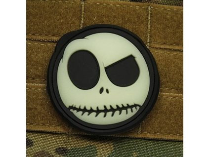 Nášivka NIGHTMARE SMILEY plast GLOW IN THE DARK