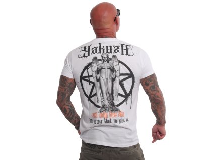 Pánské triko Yakuza Evil Only TSB 23041 White (Velikost L)