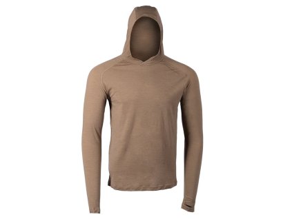 Mikina funkční LOCHSA MERINO DARK EARTH (velikost L)