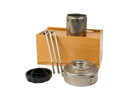 Vařič malý lihový PREMA v dřevěném boxu