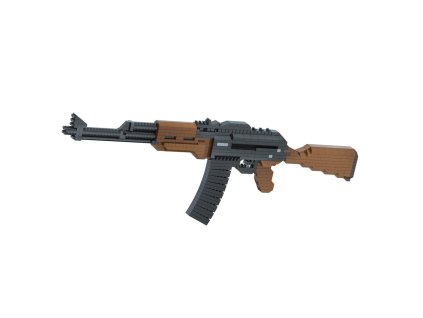 Stavebnice samopalu AK47 Mini Block 628 dílků