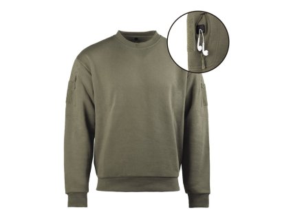 Mikina taktická ROUND NECK RANGER GREEN (velikost 3XL)