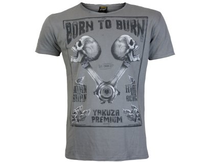 Pánské triko Yakuza Premium 3819 light grey (Velikost M)