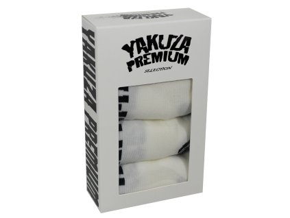 Yakuza Premium ponožky 4 kusy v balení 3884 white (Velikost 41-43)