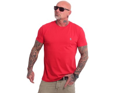 Pánské triko Yakuza Plain Regular Basic 25048 red (Velikost L)