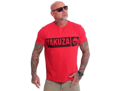 Pánské triko Yakuza Bleak Regular Basic 25046 red (Velikost M)