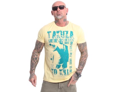 Pánské triko Yakuza Sometimes 23039 pale banana (Velikost S)