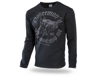 Pánské triko s dlouhým rukávem Dobermans Aggressive DANGEROUS DOG LS242A (Velikost M)