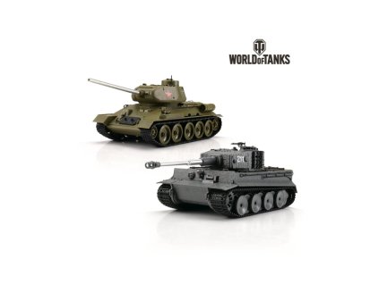 Torro RC tanky World of Tanks Tiger I + T-34/85 IR 1:30