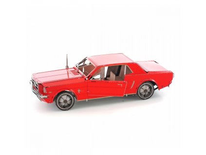 Metal Earth Luxusní ocelová stavebnice 1965 Ford Mustang (červený)