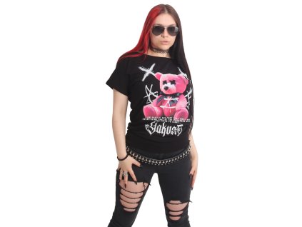 Dámské triko Yakuza Plushie Wide Neck 25124 black (Velikost S)