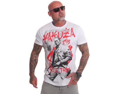 Pánské triko Yakuza Dantai Regular 25028 white (Velikost M)
