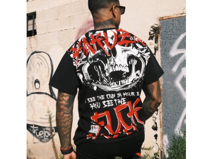 Pánské triko Yakuza Horned FU Regular 25030 black (Velikost M)