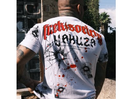 Pánské triko Yakuza Woof Regular 25023 white