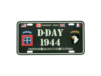 Cedule plechová D-DAY 1944 na auto