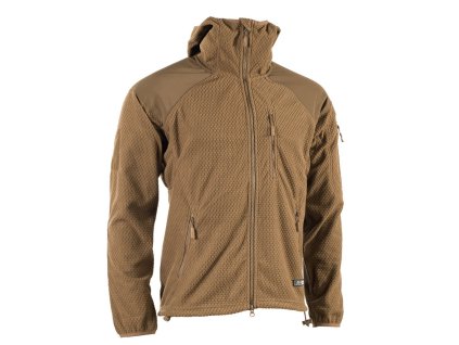 Mikina zip s kapucí fleece DELTA COYOTE (velikost 3XL)