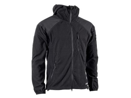 Mikina zip s kapucí fleece DELTA ČERNÁ (velikost 3XL)