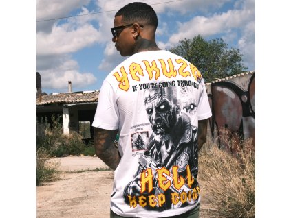 Pánské triko Yakuza Chaos Regular 25026 white (Velikost M)