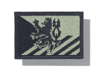 Nášivka ČESKÁ REPUBLIKA + LEV šikmé pruhy bojová