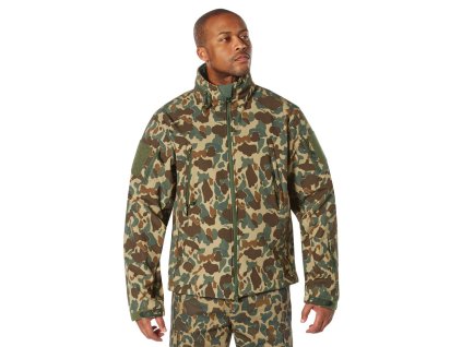 Bunda TACTICAL s kapucí softshell FRED BEAR CAMO (velikost 3XL)
