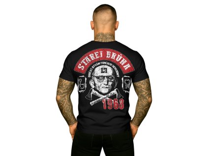 Legal Life pánské triko STAREJ BRŮNA černá (Velikost M)