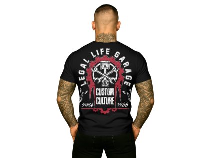 Pánské triko LEGAL LIFE Garage black (Velikost M)