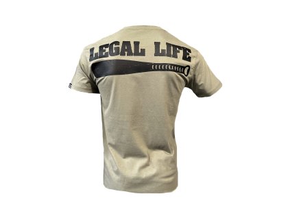 Pánské triko LEGAL LIFE Baseball Legend khaki