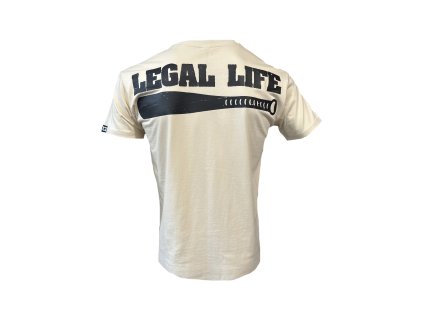Pánské triko LEGAL LIFE Baseball Legend cream