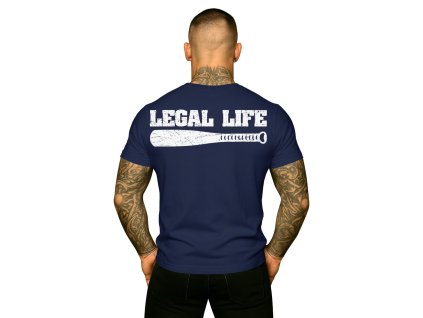 Pánské triko LEGAL LIFE Baseball Legend navy (Velikost M)