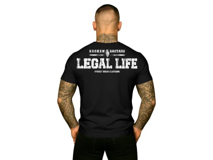 Pánské triko LEGAL LIFE Broken Bastard black (Velikost M)
