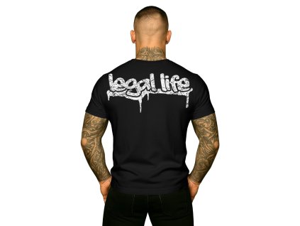 Pánské triko LEGAL LIFE Graffiti black (Velikost M)