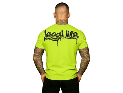Pánské triko LEGAL LIFE Graffiti Apple green (Velikost M)