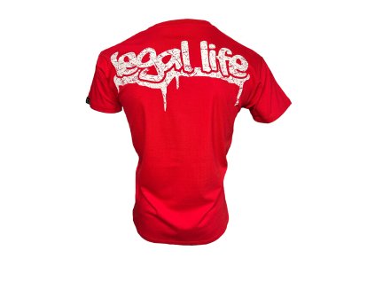 Pánské triko LEGAL LIFE Graffiti red (Velikost M)