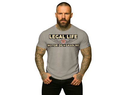 Pánské triko LEGAL LIFE Gasoline grey (Velikost M)