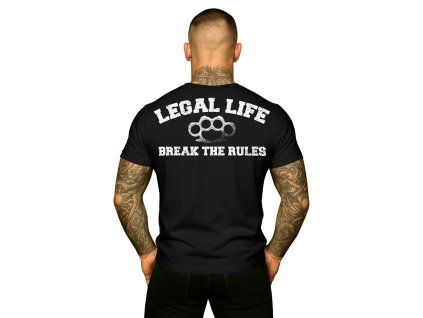 Pánské triko LEGAL LIFE Break The Rules black (Velikost M)