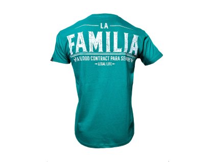Pánské triko LEGAL LIFE La Familia smaragd