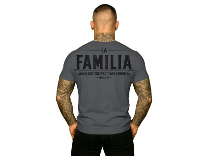 Pánské triko LEGAL LIFE La Familia anthrazit (Velikost M)