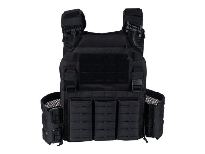 Vesta QR nosič plátů lasercut ČERNÁ