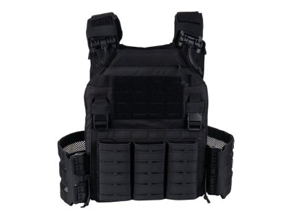 Vesta QR nosič plátů lasercut ČERNÁ