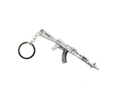 Přívěšek na klíče puška AK STŘÍBRNÝ