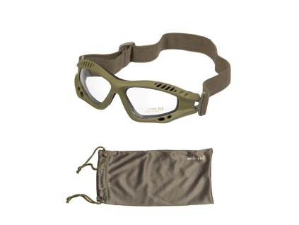 Brýle COMMANDO AIR Mil-Tec ZELENÉ ČIRÉ
