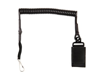 Kabel (telefonní) bezpečností SWAT ke zbrani ČERNÝ