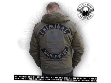 Mafia & Crime Pánská zimní bunda MC Criminal Worldwide (Velikost S)