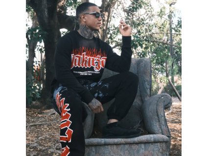 Pánská mikina Yakuza Fck Society 25014 black (Velikost 5XL)