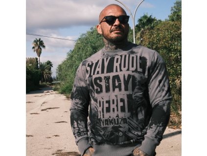 Pánská mikina Yakuza Specialist 25013 steel grey (Velikost 5XL)